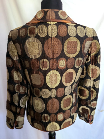 600 West Sixties Print Jacket - Size Small