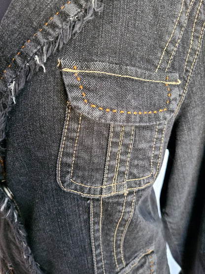 Live A Little Dark Denim Jacket | Size XL