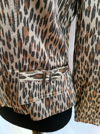 Caché Brand Animal Print Jacket | Size 6