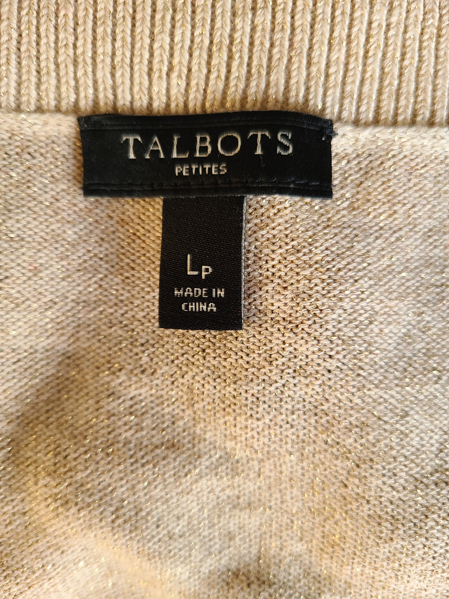 Talbots Metallic Gleam Sweater | Size Large