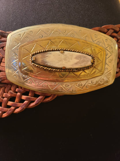 Soussan Designs Western Core Woven Leather Belt