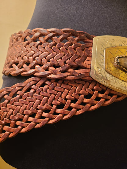Soussan Designs Western Core Woven Leather Belt