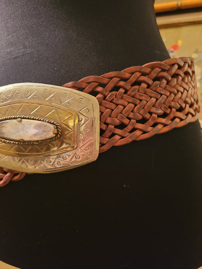 Soussan Designs Western Core Woven Leather Belt