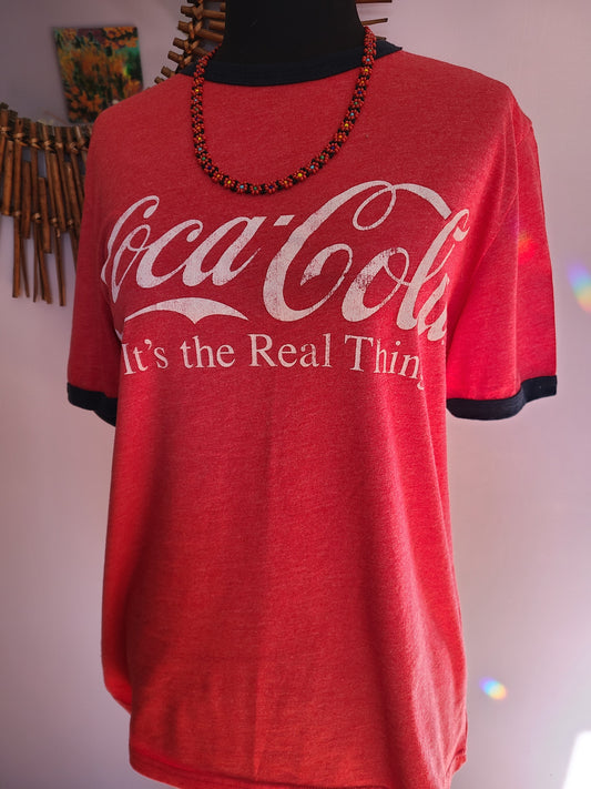 Retro Coca-Cola Short Sleeve T-Shirt | Size L