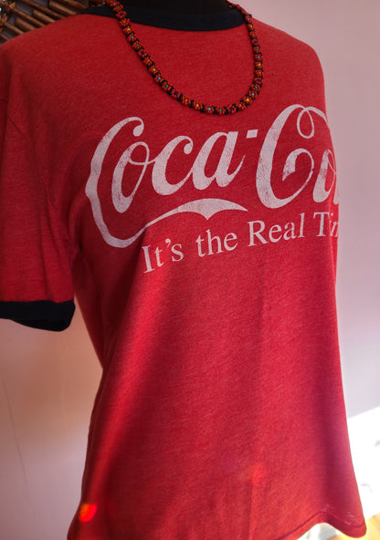 Retro Coca-Cola Short Sleeve T-Shirt | Size L