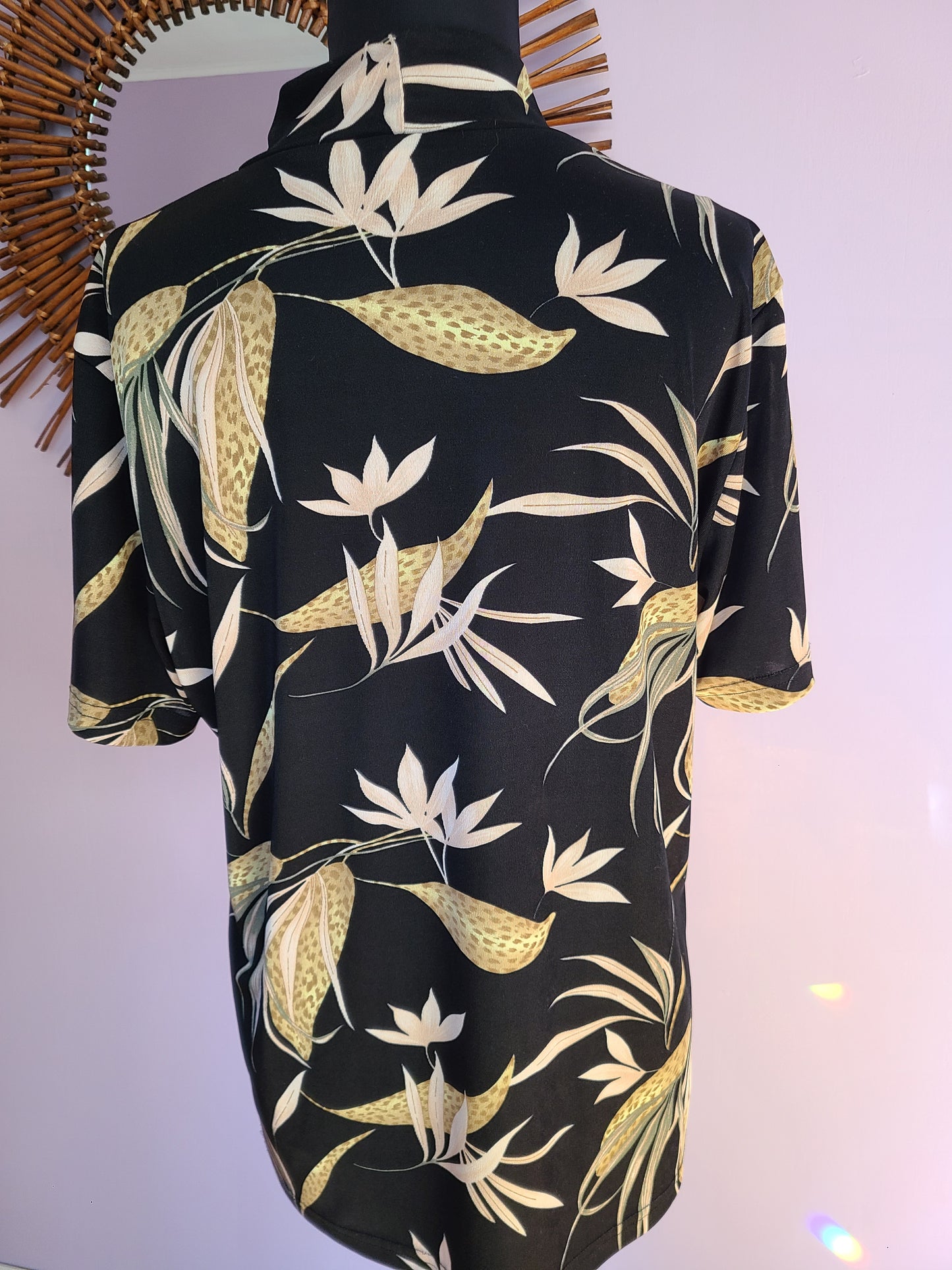 VINTAGE | Carolyn Strauss Collection Short Sleeve Blouse | Size L