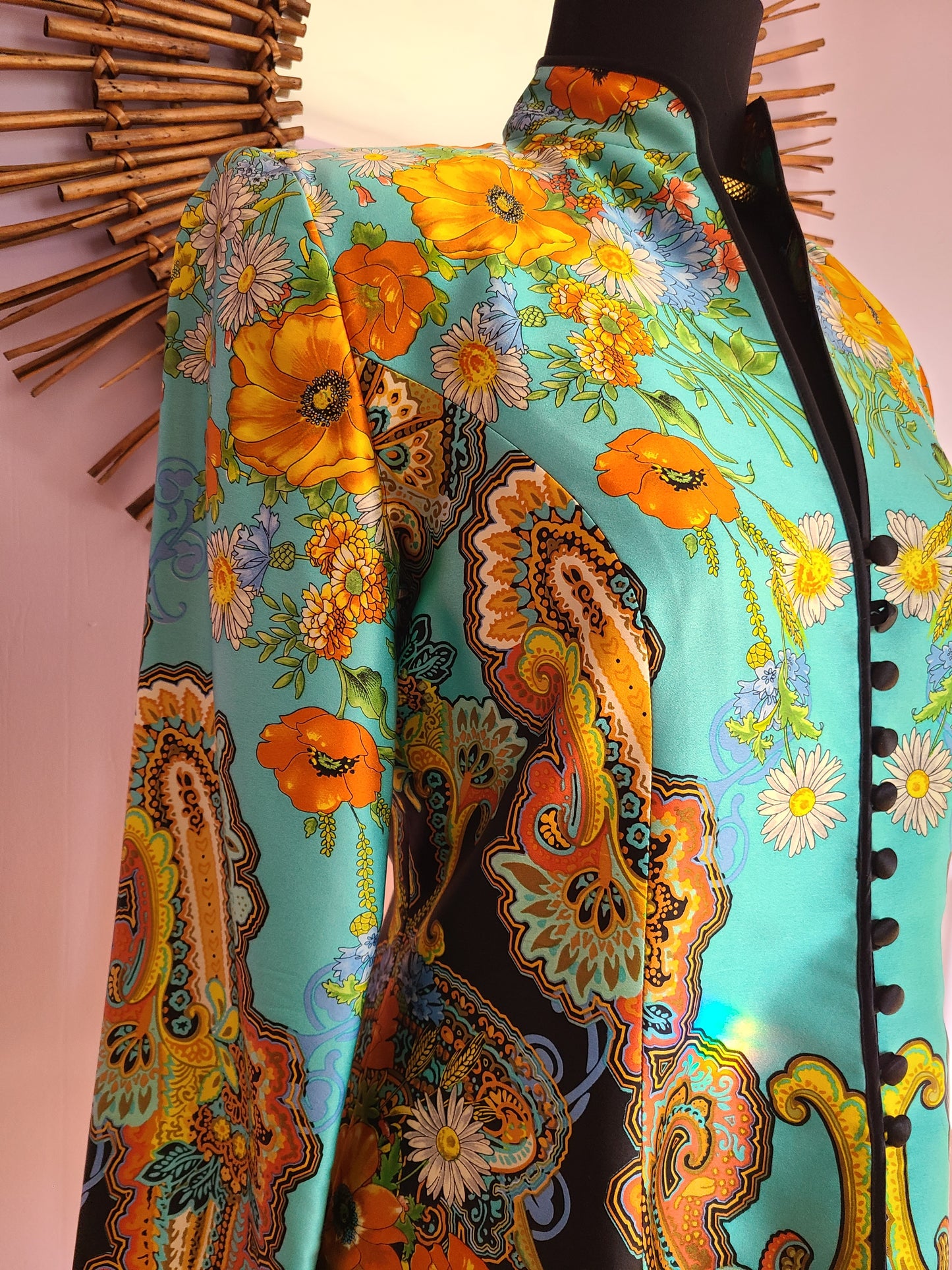 JS Collections Silk Floral Jacket | Size 10