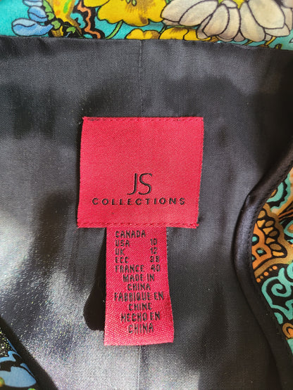 JS Collections Silk Floral Jacket | Size 10