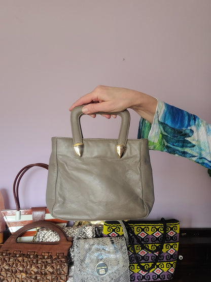 VINTAGE | Mushroom Gray Handbag