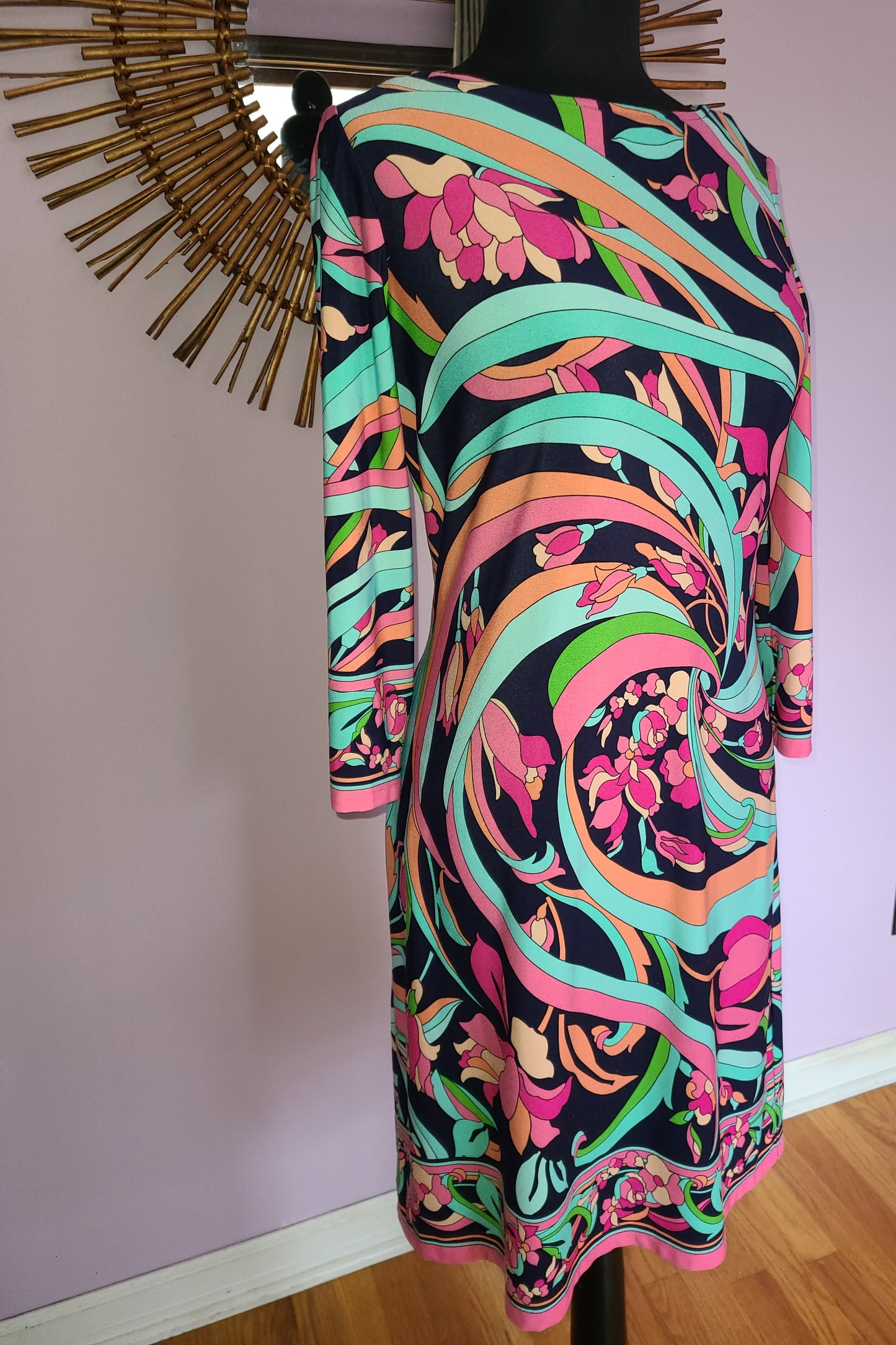 London Times Mod Print Dress | Size 6
