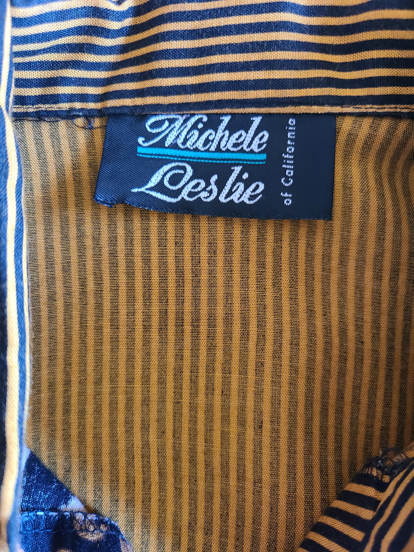 VINTAGE | Michele Leslie of California Short Sleeve Blouse  | Size M