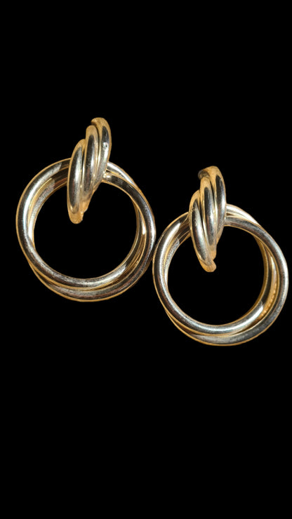 VINTAGE | Sterling Silver Hoop Earrings