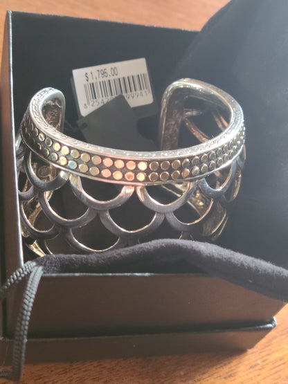 NEW WITH TAGS | John Hardy Naga Dragon Cuff Sterling Silver & 18K Gold