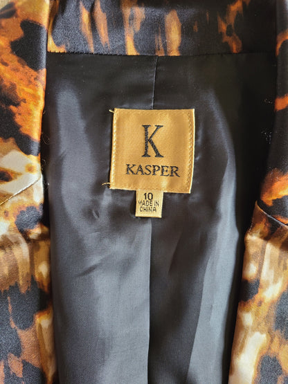 KASPER Animal Print Blazer