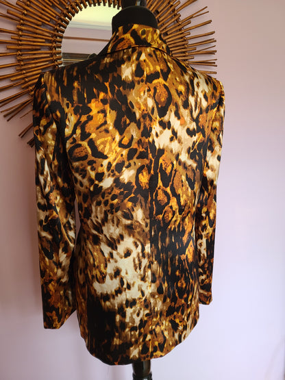 KASPER Animal Print Blazer