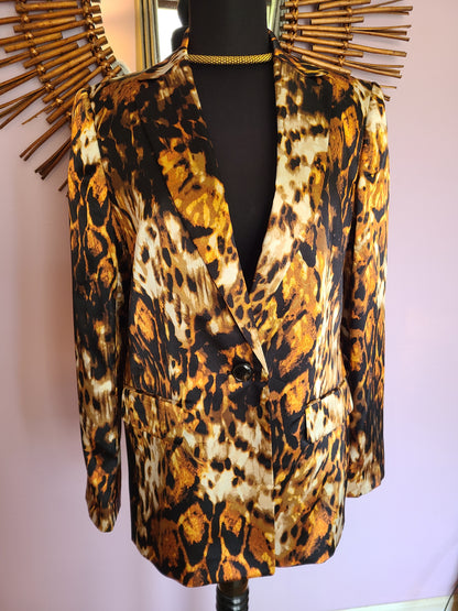 KASPER Animal Print Blazer
