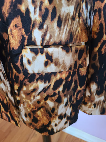 KASPER Animal Print Blazer