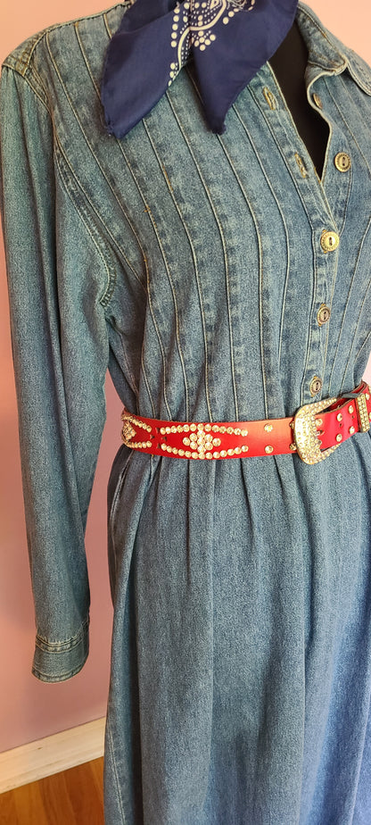 VINTAGE | Denim & Co Denim Dress | Size Small