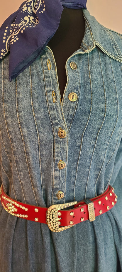 VINTAGE | Denim & Co Denim Dress | Size Small