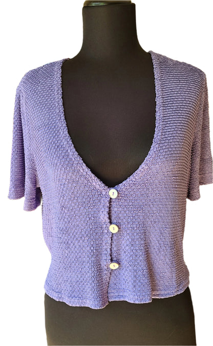 VINTAGE Molly Malloy Lavender Cardigan