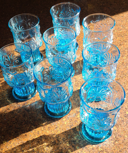 VINTAGE Pilgrim Glass Co. "Adams" Set of 8 (Eight)
