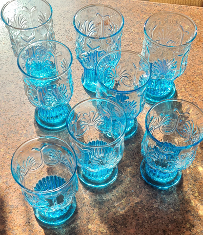 VINTAGE Pilgrim Glass Co. "Adams" Set of 8 (Eight)