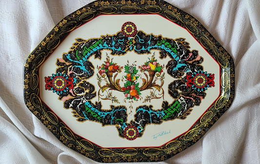 VINTAGE Daher Metal Serving Tray