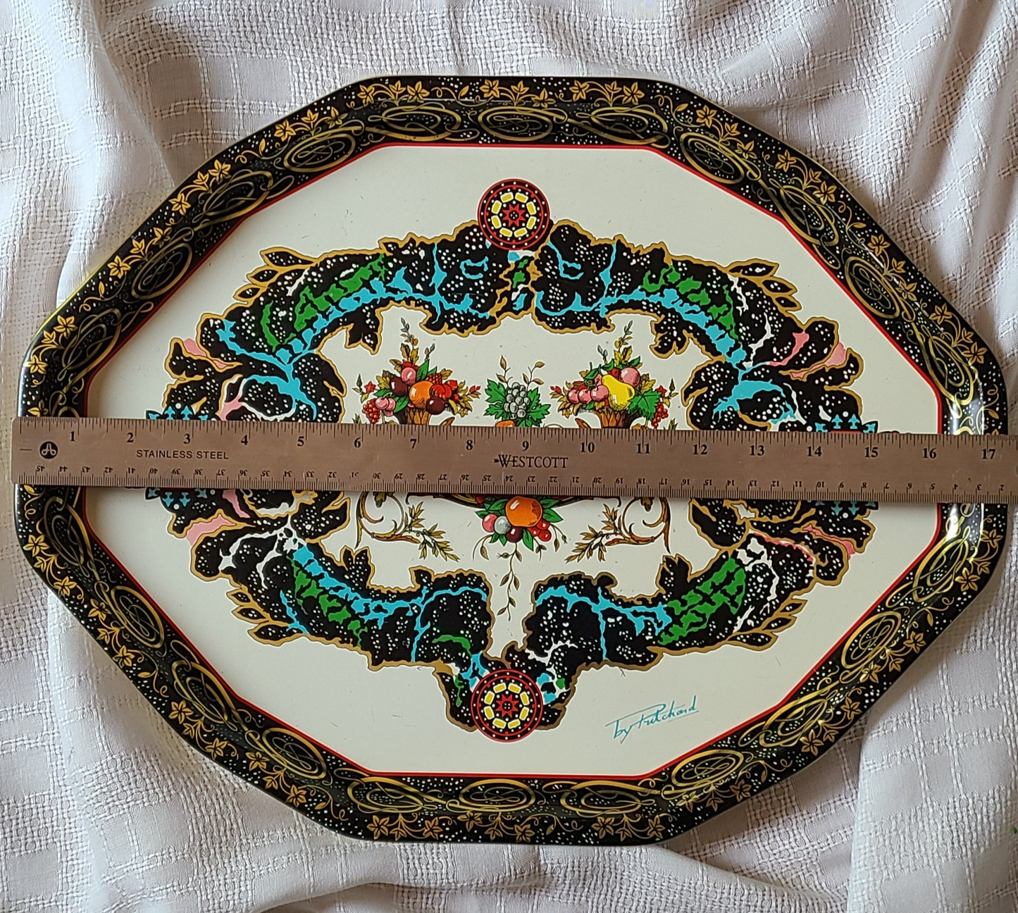 VINTAGE Daher Metal Serving Tray