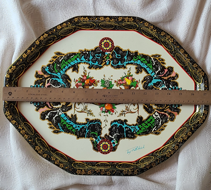 VINTAGE Daher Metal Serving Tray