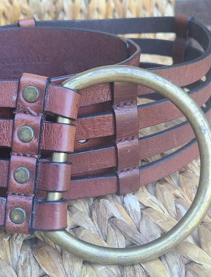 Banana Republic Brown Leather Hip Belt | Size Medium