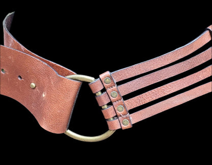 Banana Republic Brown Leather Hip Belt | Size Medium