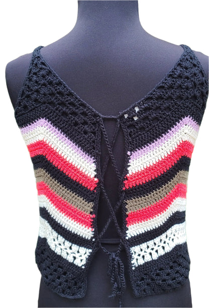 En Creme Crochet Tank Top | Size Medium/Large