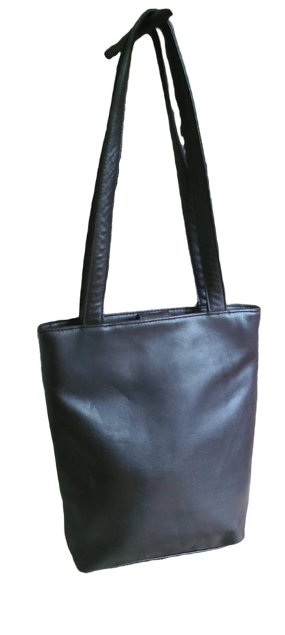 Vintage Ralph Lauren Chocolate Leather Shoulder Bag
