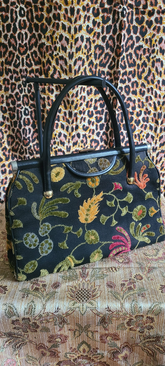 Vintage Empress Tapestry Handbag