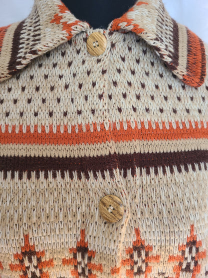 Vintage Sweater Cape Poncho