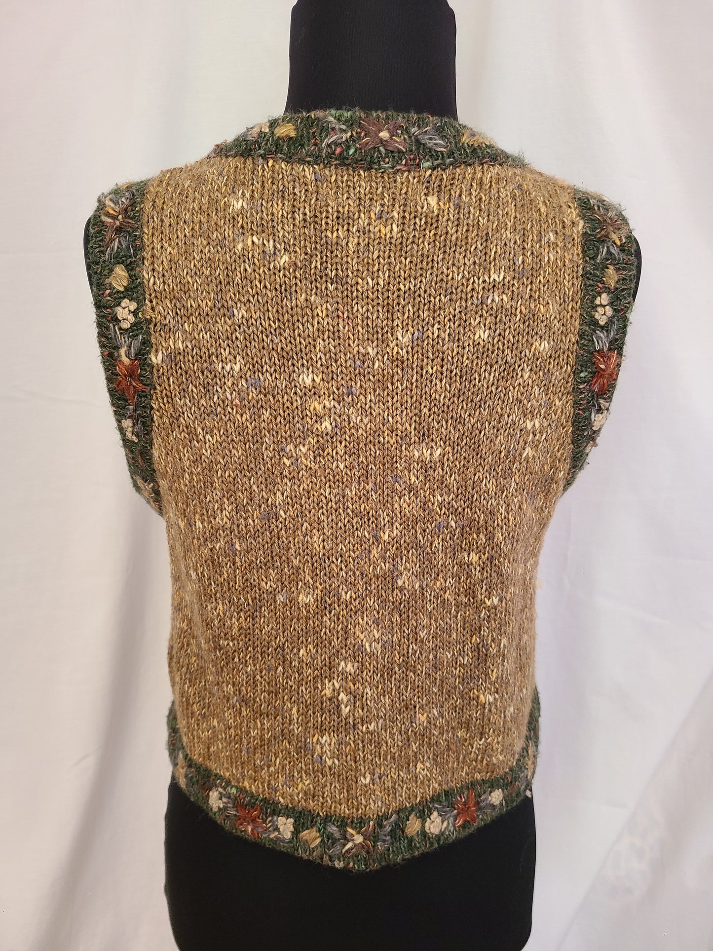 Vintage Zippered Knit Vest | Size Small