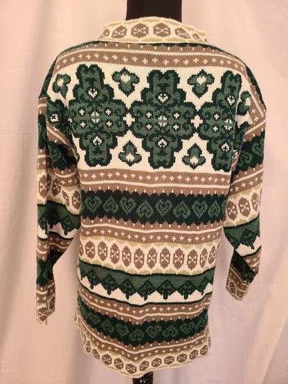Carriage Court 80s Celtic Patterned Sweater | Size Small