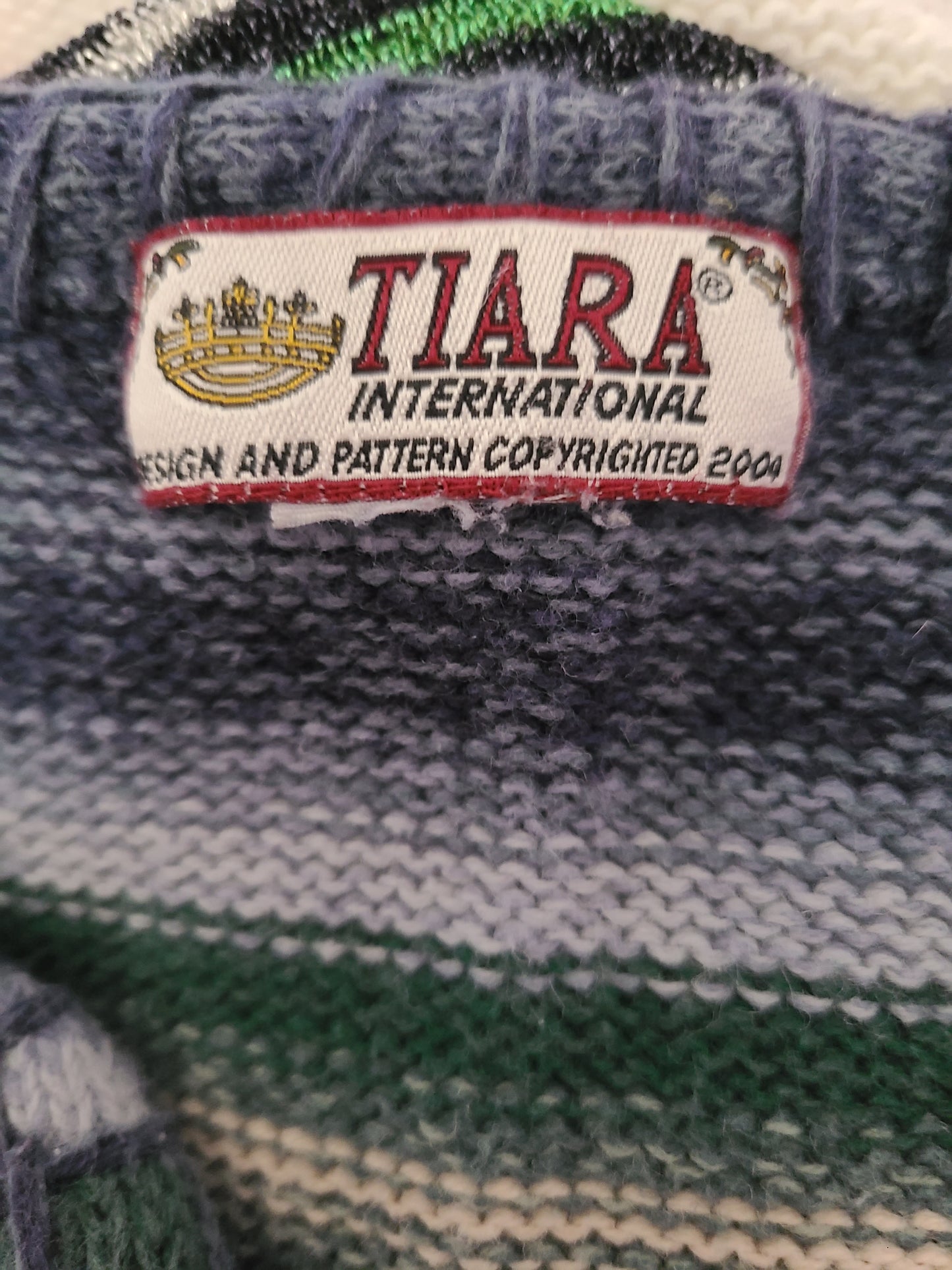 Vintage Tiara International Zip Front Cardigan | Size Medium / Large