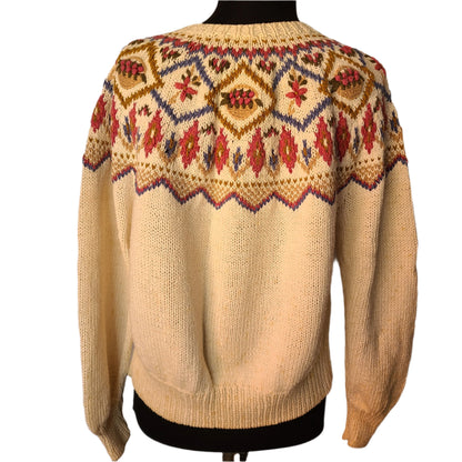 Vintage Susan Bristol Hand Knit Cardigan Sweater | Size Medium