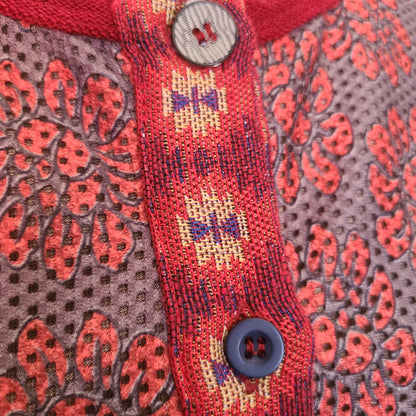 Vintage Lulu H Tattoo Sleeve Cardigan | Size X Large