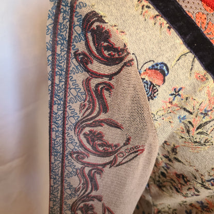 Vintage Lulu H Tattoo Sleeve Cardigan | Size X Large