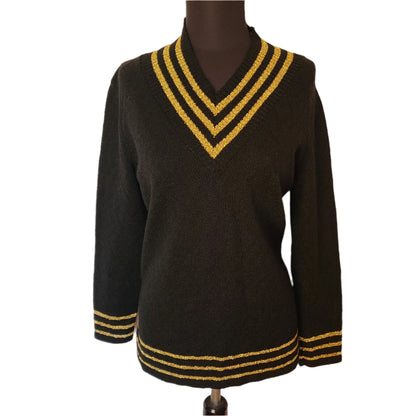 Stage T 80s Black Knit Sweater| Size Small