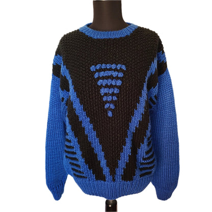 Prince Bernardo 90s Oversize Acrylic Sweater | Size Medium