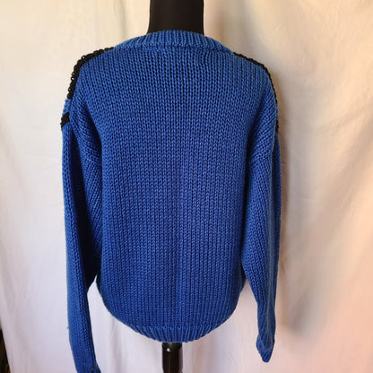 Prince Bernardo 90s Oversize Acrylic Sweater | Size Medium