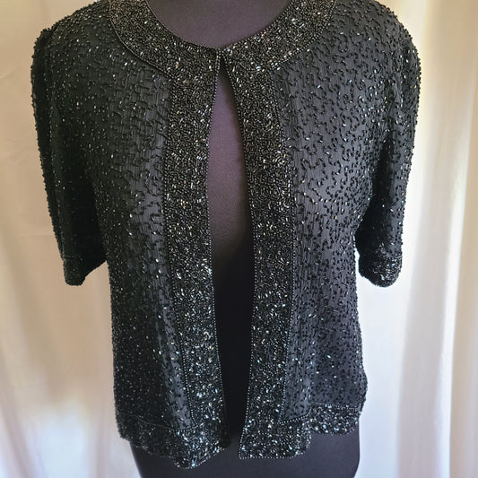 Vintage | Sténay Beaded Short Sleeve Jacket | Size M