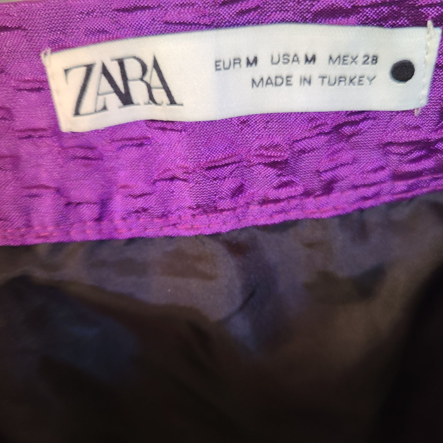 Zara Brand Tiered Maxi Skirt Purple - Size Small