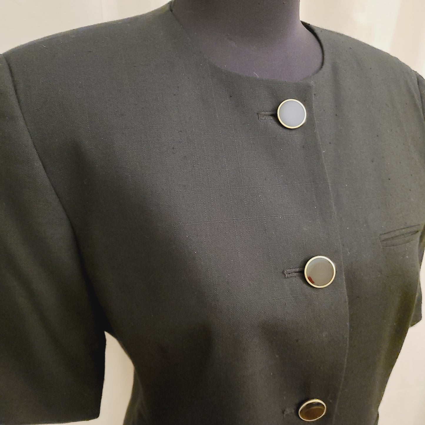 Oleg Cassini Short Sleeve Jacket | Size 10