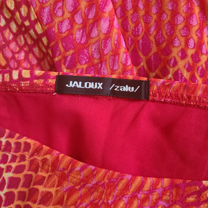 JALOUX / zalu / Y2K Hot Colours Midi Skirt | Size 29 Waist