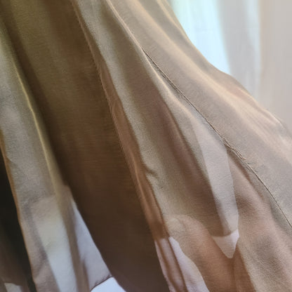 Carmen Marc Valvo Collection Silk Pleated Skirt | Waist 28"