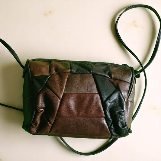 Mitzi Leather Patchwork Cross Body Bag